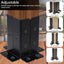 Base poste 4x4 pack 4 soportes anclaje grueso resistentes