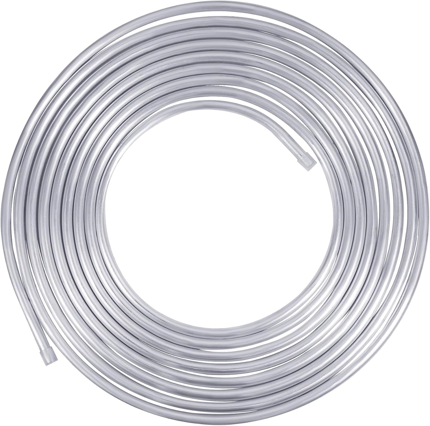 Tubo metal 1/4 od aluminio espiral 25pies
