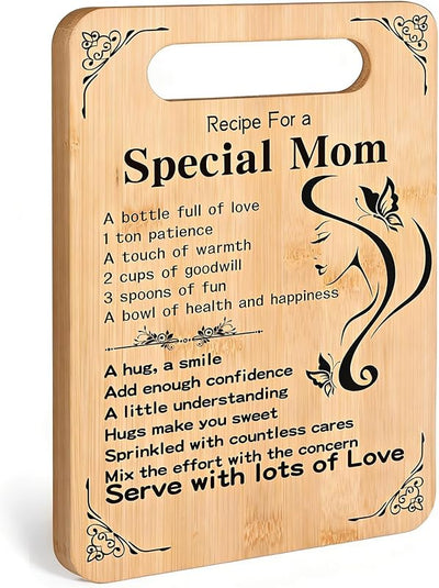 Tabla cortar bambú personalizada para mamá cumpleaños