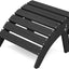 Otomana Adirondack plegable color negro