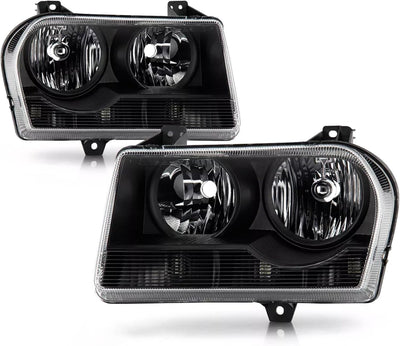 Montaje faros comp Chrysler 300 halógeno negro