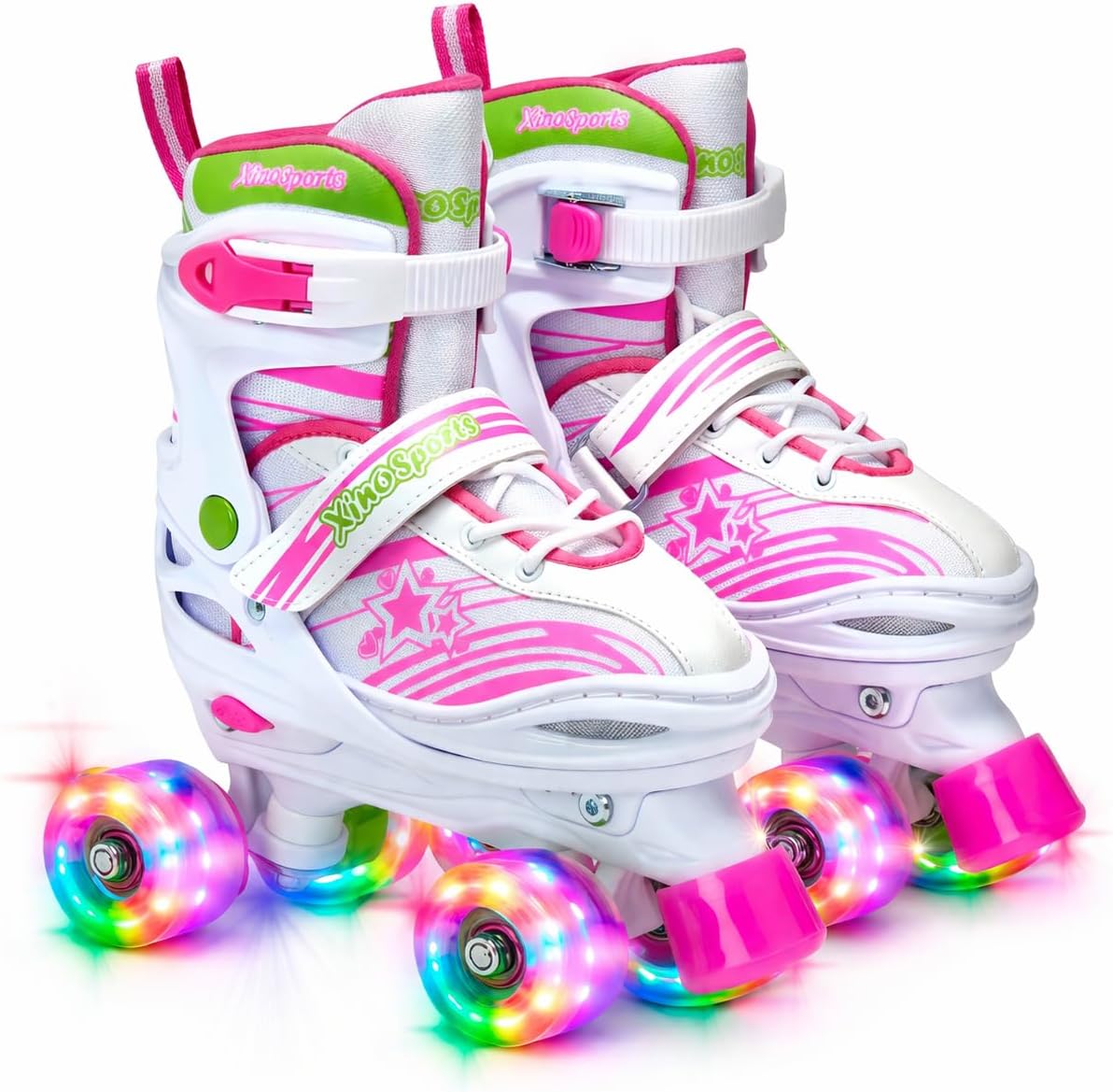 Patines ajustables para niños con ruedas iluminadas