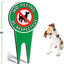 Letrero perro no orinar 6x12" aluminio Pk1