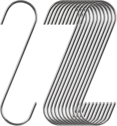 12 Cortinas ducha 7pulg ganchos acero inox