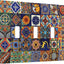 Placa de interruptor talavera decorativa 3 vías