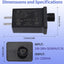 2 Adaptadores inflables 12V 1.25A para decoración patio