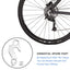 Percha desviador trasero para bicis de montaña y carretera