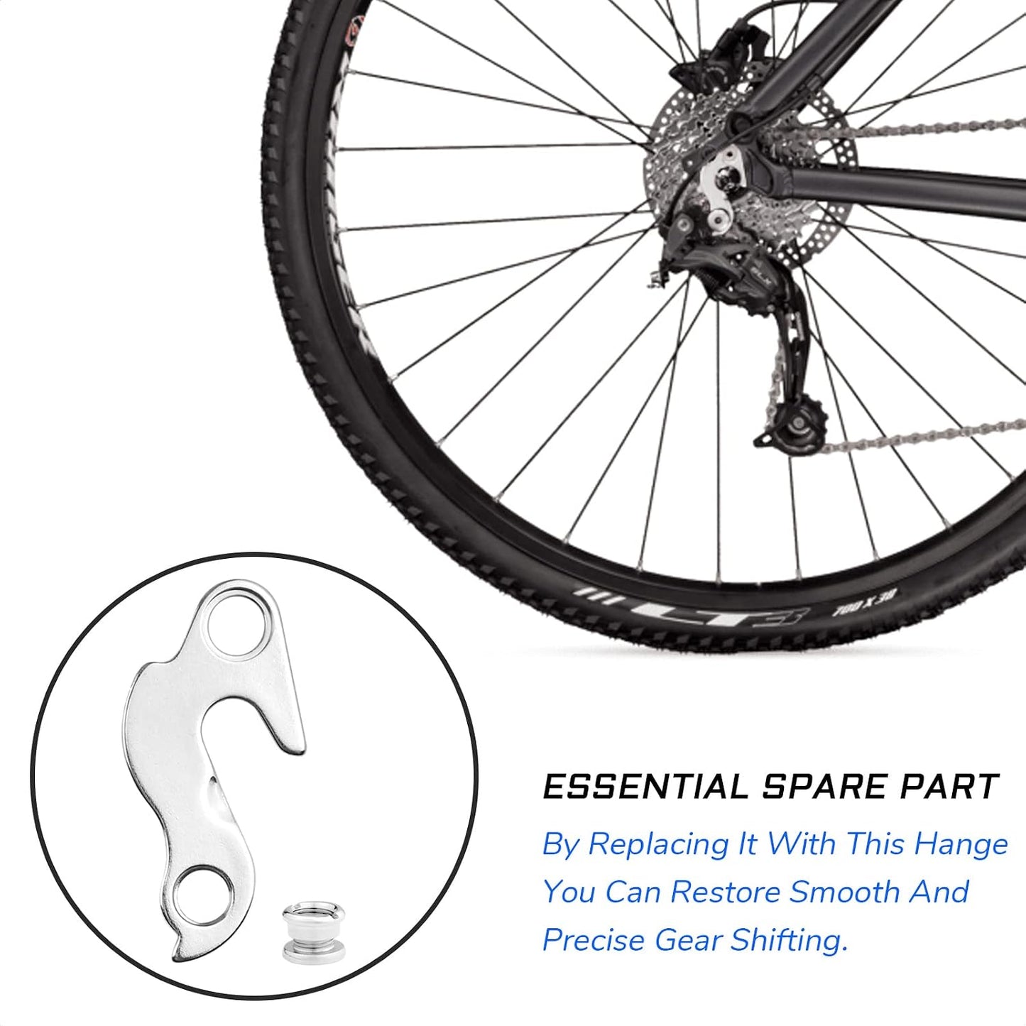 Percha desviador trasero para bicis de montaña y carretera