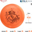 Discos golf Overstable Mid-Range 5.82-6.21oz