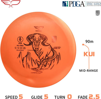 Discos golf Overstable Mid-Range 5.82-6.21oz
