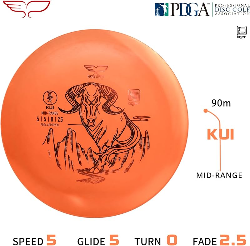 Discos golf Overstable Mid-Range 5.82-6.21oz