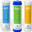 Sistema directo filtros agua 10" 3 filtros GAC ACB SED