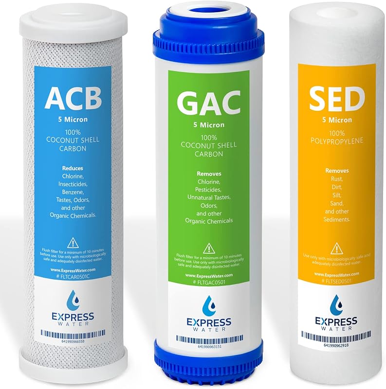 Sistema directo filtros agua 10" 3 filtros GAC ACB SED