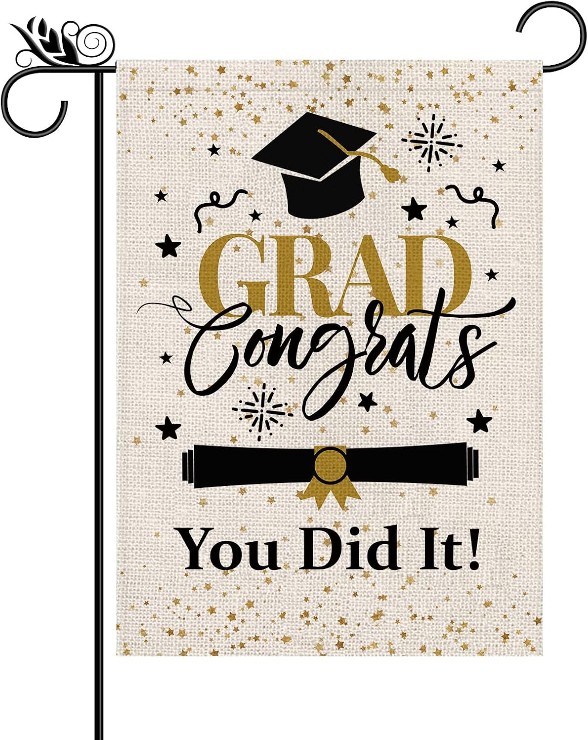 Bandera jardín doble cara congrats grad you did it 12.5x