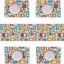 Set 6 caminos mesa y manteles lino modernos retro coloridos