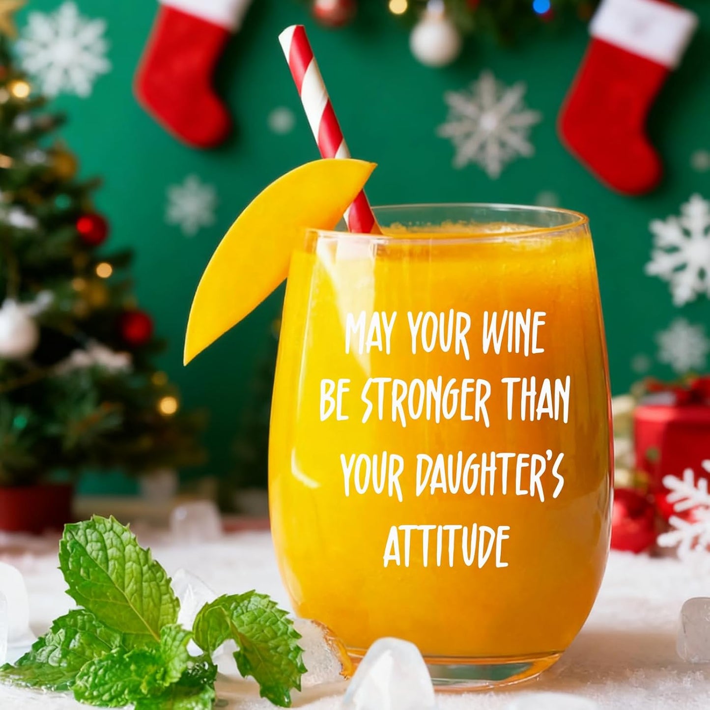 Taza para mamá con mensaje sarcástico de vino