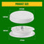 Rejilla ventilación techo forma seta RV camper blanco
