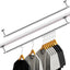 2 Rieles armario barra ropa techo pared inclinado dormitorio