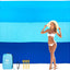 Manta playa impermeable poliéster 4 estacas viajes