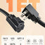 Cable extensión 1 pie 15A plano para electrodomésticos