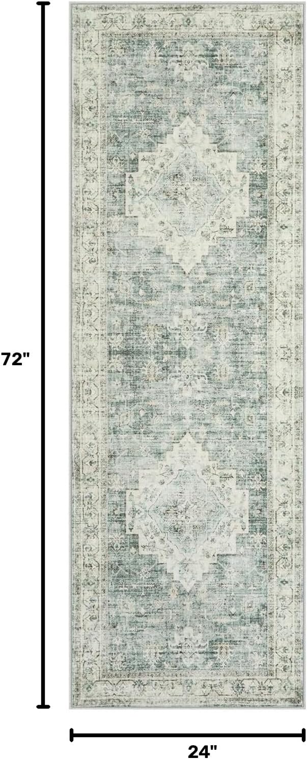 Alfombra pasillo lavable 2x6ft antiderrap para baño cocina