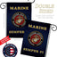 Bandera Semper Fi USMC doble cara 12x18" decoración jardín