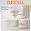 3 Luminarias Tocador Baño Apliques Pared Vidrio Blanco