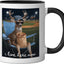 Taza Cerámica Humorística Ciervo Bebé Béisbol Negro/Blanco