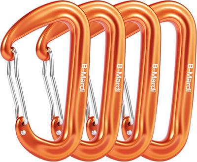 Clips mosquetón 12kn para camping, senderismo y gimnasio