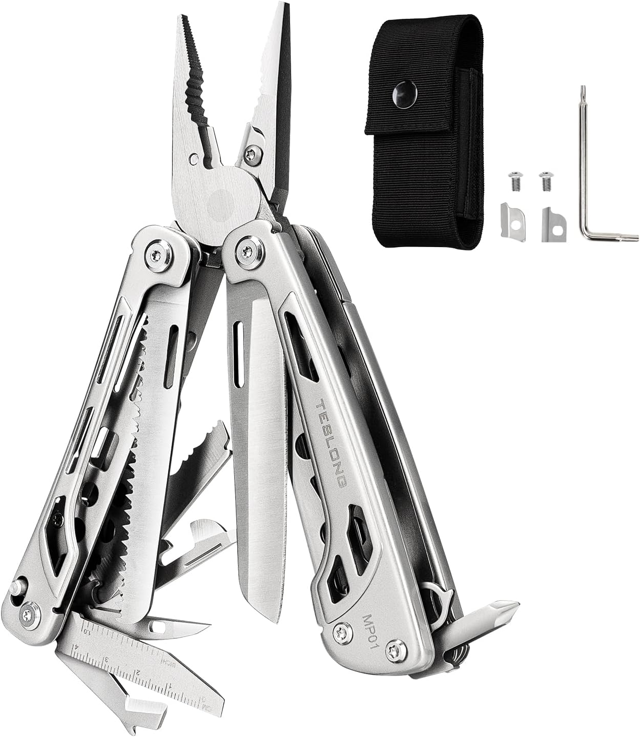 Alicates multiherramienta EDC 18en1 acero inox para hombres
