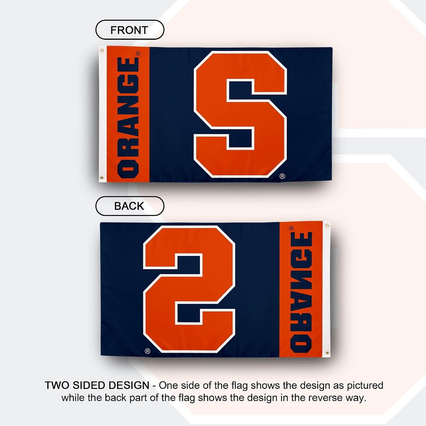 Bandera Syracuse Orange 3x5pies 100% poliéster