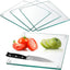 4 Tablas cortar vidrio templado 10x10pulg antideslizante cocina