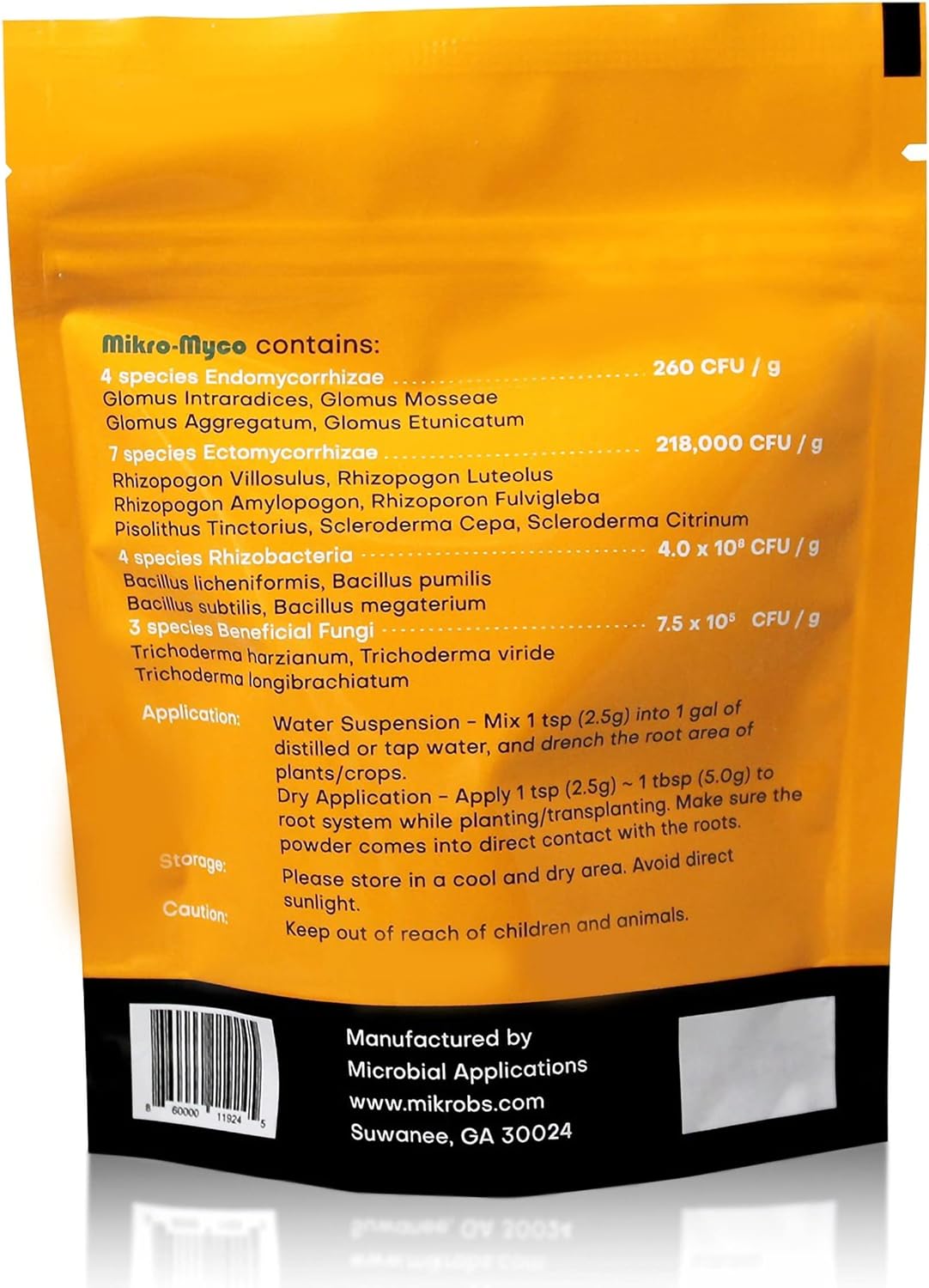 Hongos micorrízicos polvo soluble 4oz crecimiento raíces
