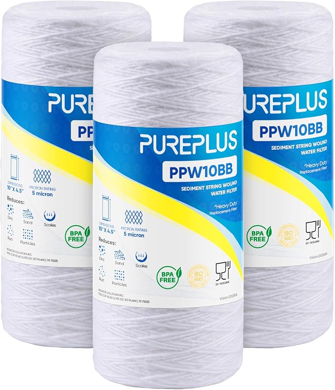 Filtro sedimentos 5 micrones para agua pozo cartucho