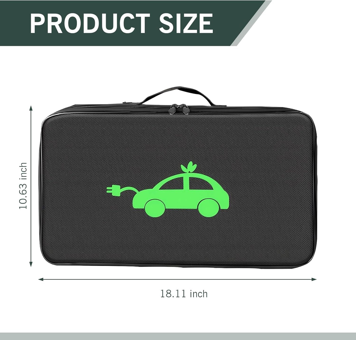 Bolsa organizadora cables coche impermeable para EV