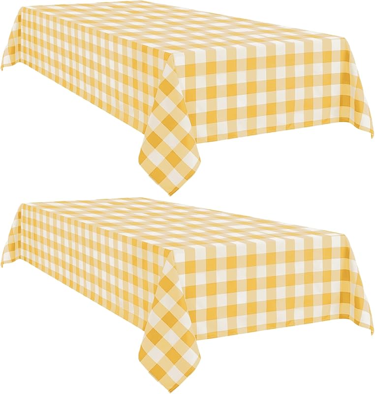 Manta cuadros gingham 60x84 pulg resistente al agua 2 pzas