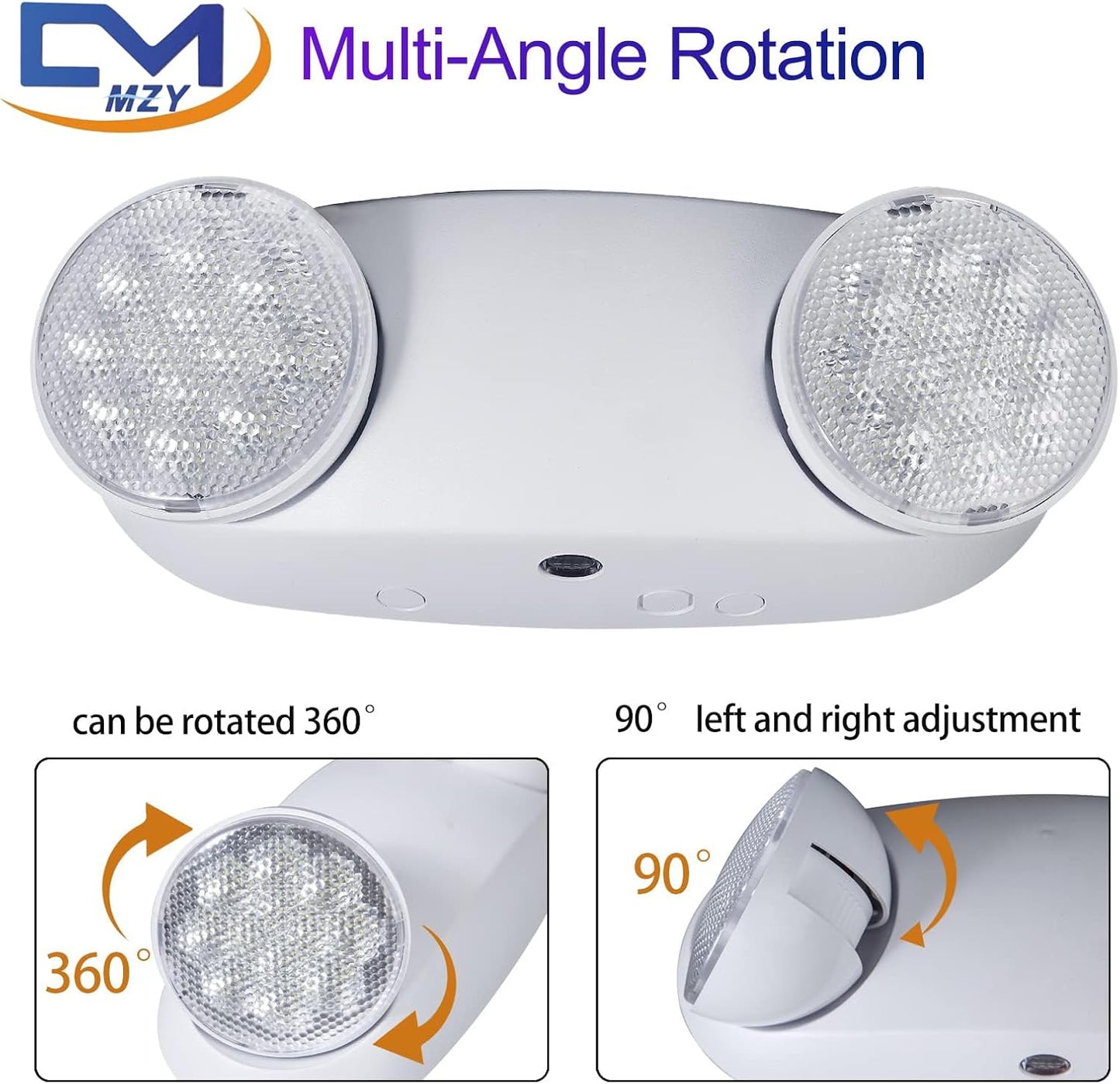 Luz emergencia con batería 120v/277v UL certificada