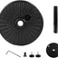 Base sombrilla acero resistente exterior negro