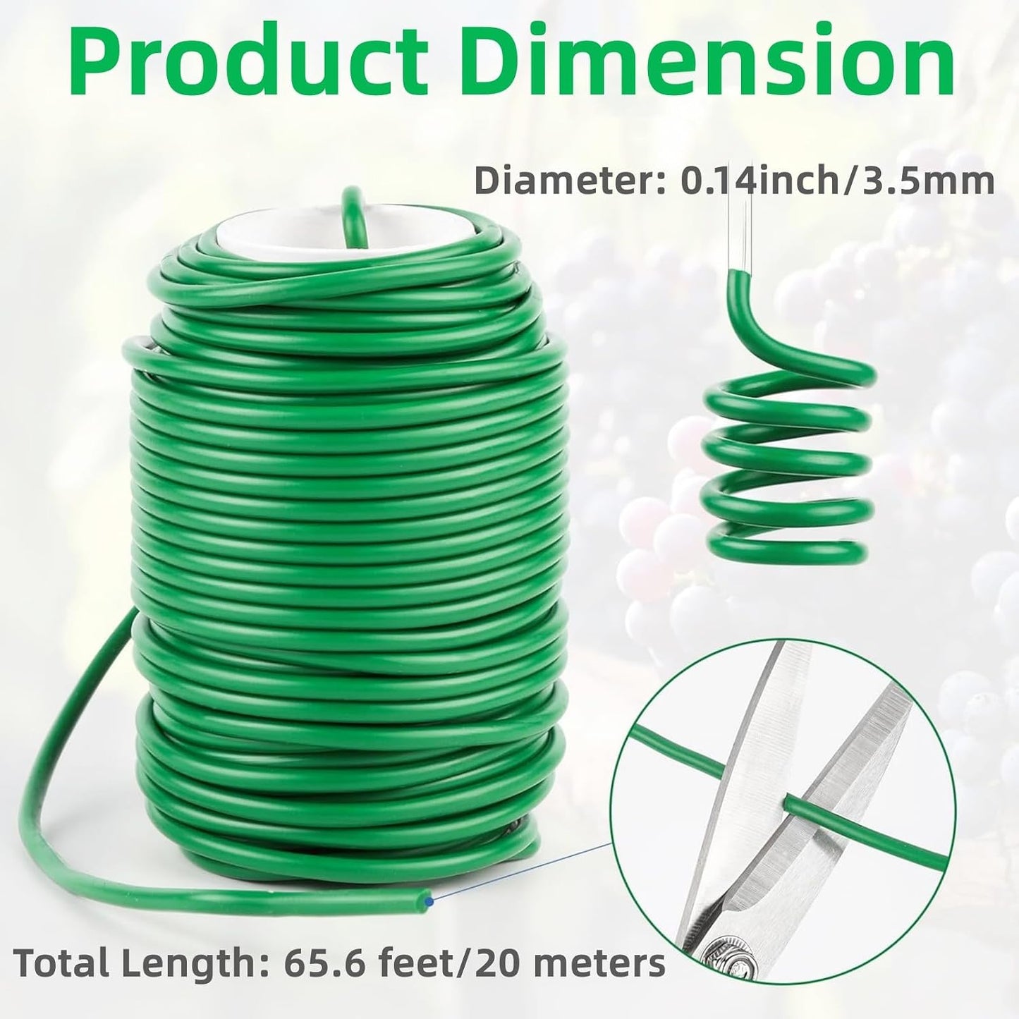 Lazos goma para plantas trepadoras 65.6pulg reutilizables