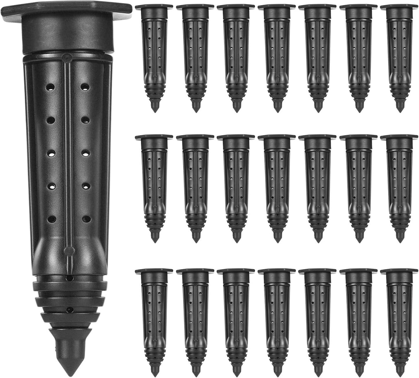 25 Estacas Riego Plástico ABS UV Jardín Raíces Profundas