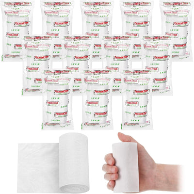 Dispensador plástico papel higiénico portátil sin núcleo