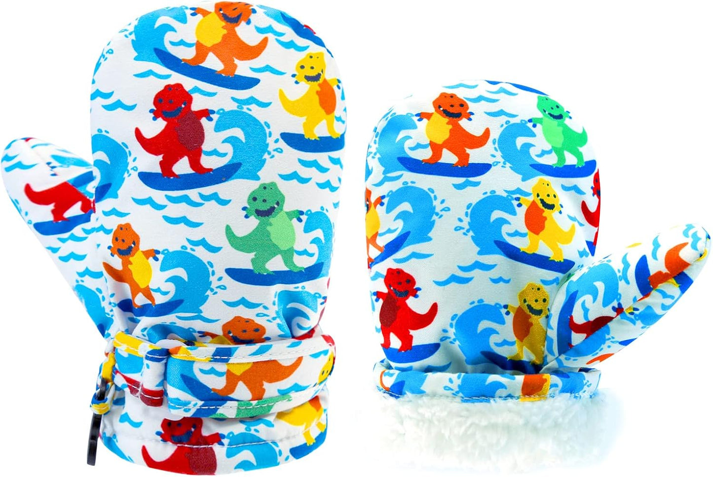 Manoplas impermeables con forro polar para niños de 3M-5T