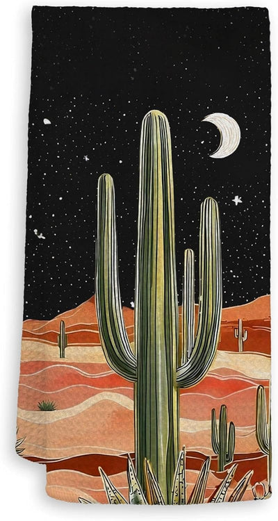 Toallas cocina Boho Western cactus desierto decorativas