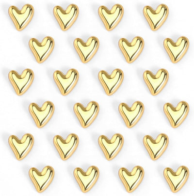 24 imanes dorados decorativos para nevera y pizarra