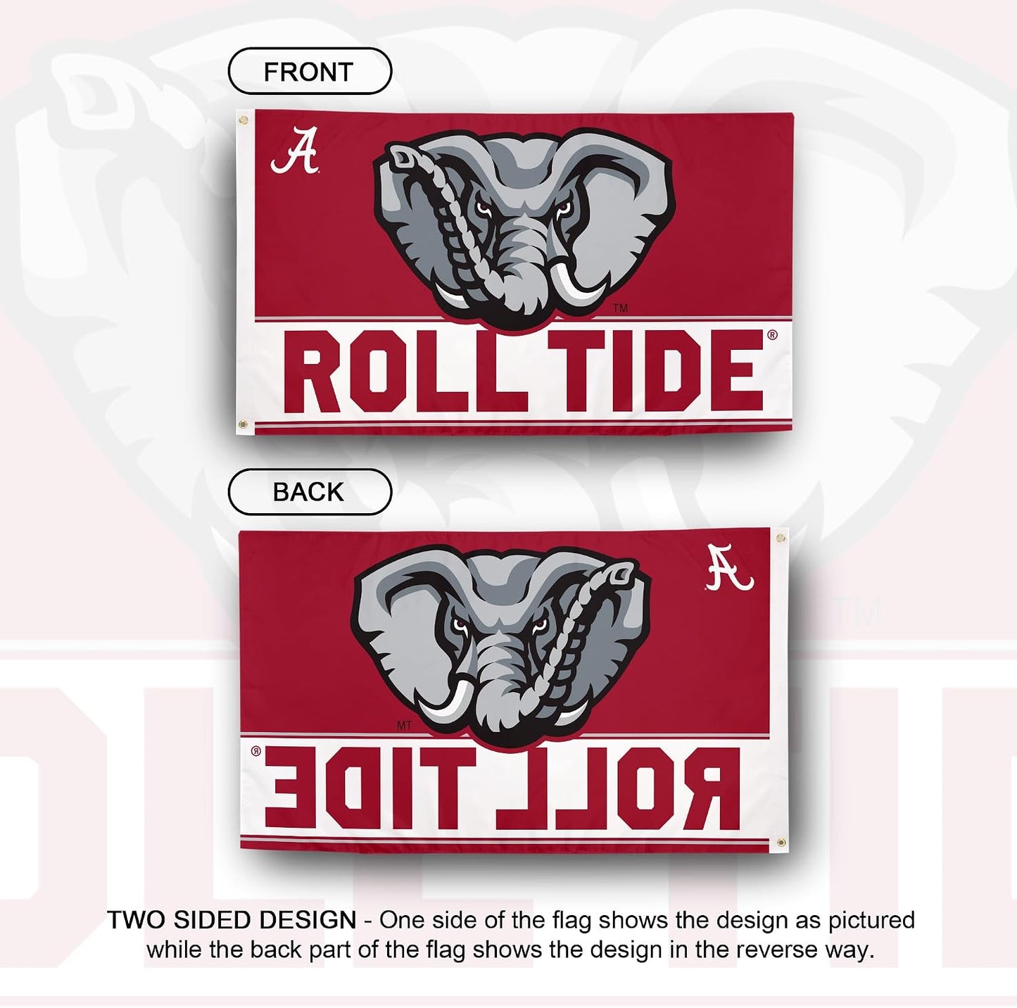 Bandera UA Crimson Tide 3x5ft 100% poliéster
