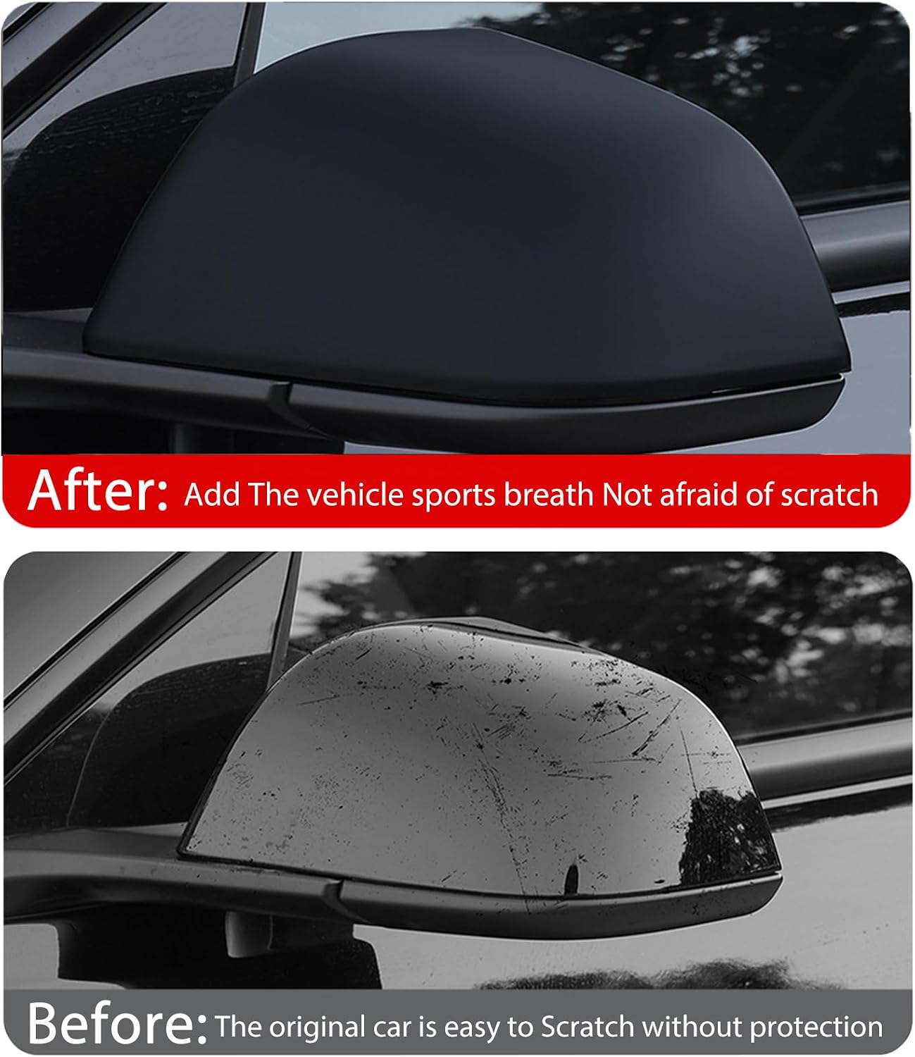 Cubiertas espejos laterales Tesla Model Y 2021-2024 2 Pzas