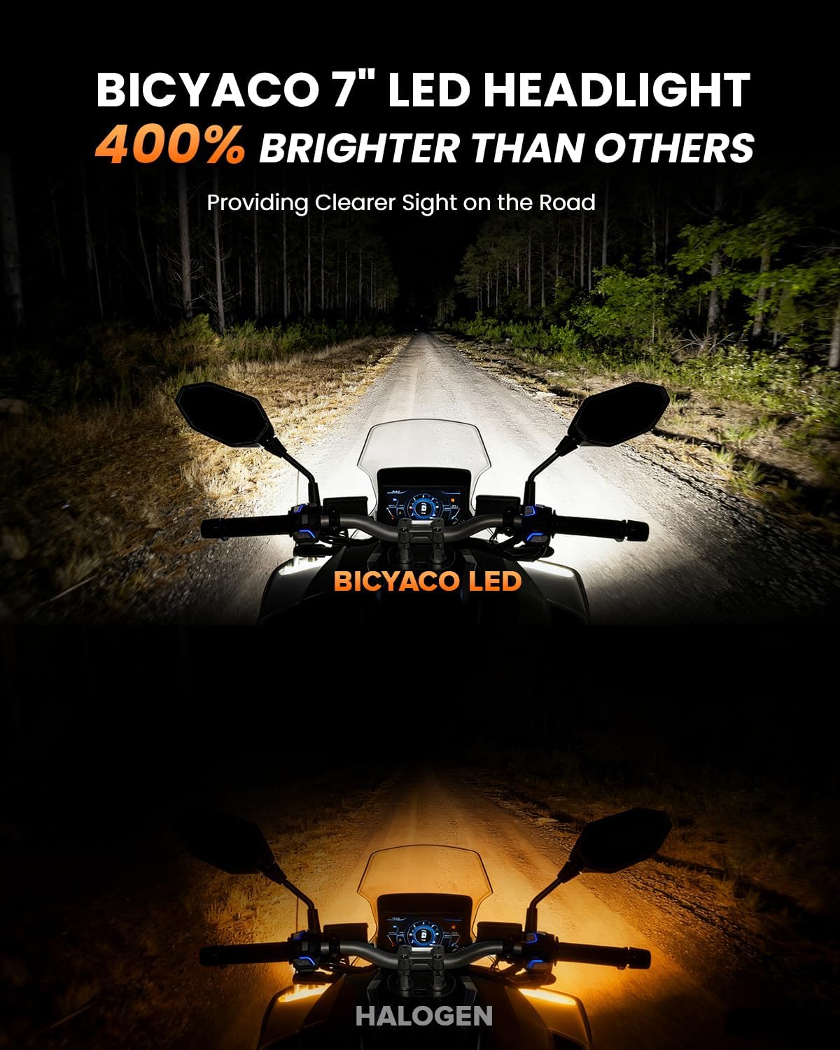 Faro delantero LED 7" comp Harley Electra Glide