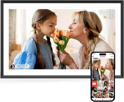 Marco fotos digital 15.6pulg WiFi 32GB pantalla IPS FHD