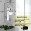 Aplique LED baño dormitorio con vidrio burbujas