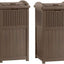 Tacho basura resina 33gal 31.6" exterior 2 unidades